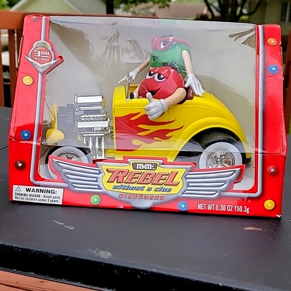 M&Ms Hotrod Candy Dispenser NIB